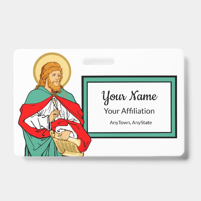 Tarjeta De Identificación San Lucas, querido médico (RLS 08; MedVers.) (Parte frontal)