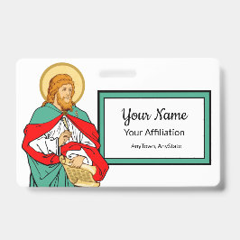 Tarjeta De Identificación San Lucas, querido médico (RLS 08; MedVers.)