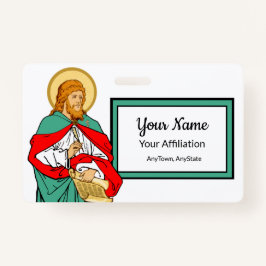 Tarjeta De Identificación San Lucas, querido médico (RLS 08; MedVers.)