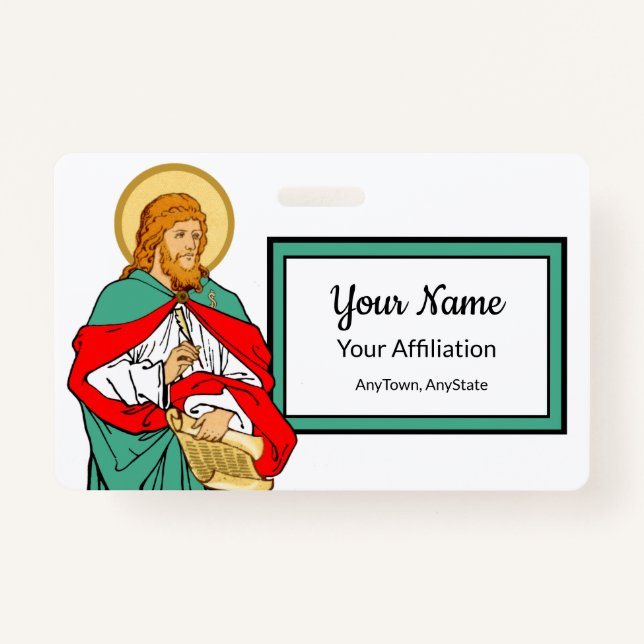 Tarjeta De Identificación San Lucas, querido médico (RLS 08; MedVers.) (Anverso)