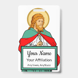 Tarjeta De Identificación San Lucas, querido médico (RLS 08; MedVers.)