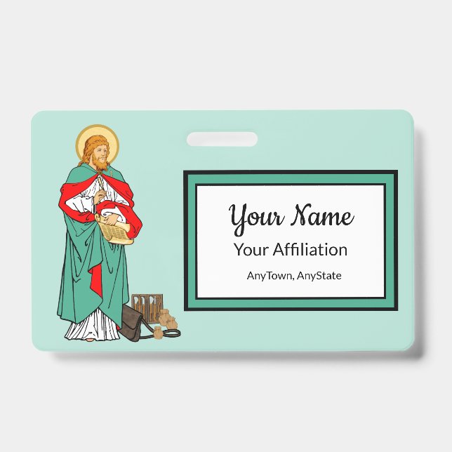 Tarjeta De Identificación San Lucas, querido médico (RLS 08; MedVers.) (Front)