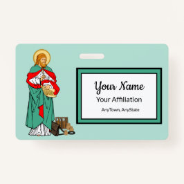 Tarjeta De Identificación San Lucas, querido médico (RLS 08; MedVers.)