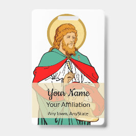 Tarjeta De Identificación San Lucas, querido médico (RLS 08; MedVers.)