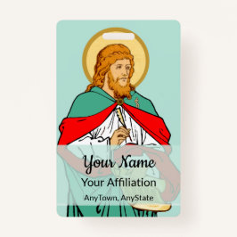 Tarjeta De Identificación San Lucas, querido médico (RLS 08; MedVers.)