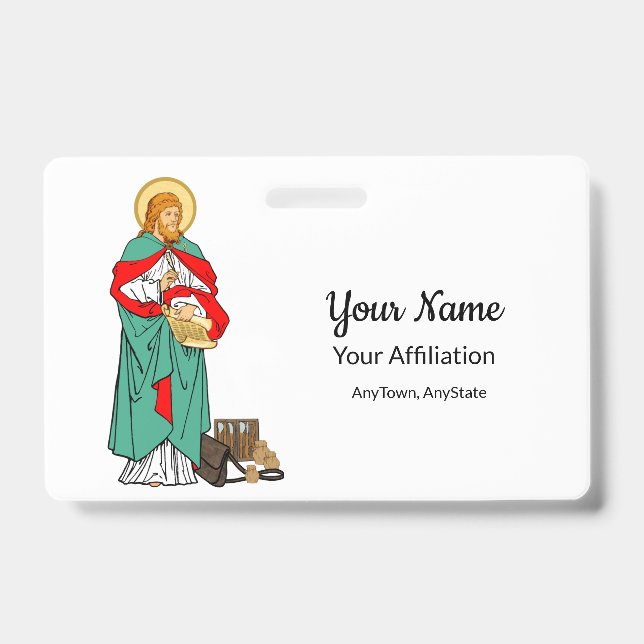 Tarjeta De Identificación San Lucas, querido médico (RLS 08; MedVers.) (Anverso)