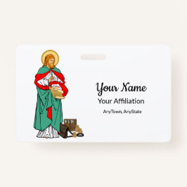 Tarjeta De Identificación San Lucas, querido médico (RLS 08; MedVers.)