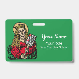 Tarjeta De Identificación Santa Cecilia con tablero de himnos (Núremberg)