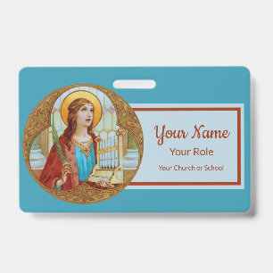 Tarjeta De Identificación Santa Cecilia de Roma (BK 003)
