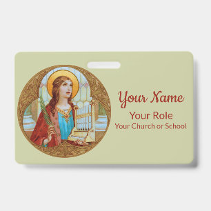 Tarjeta De Identificación Santa Cecilia de Roma (BK 003)