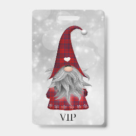 Tarjeta De Identificación Santa de Navidad      
