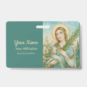Tarjeta De Identificación Santa Inés de Roma (MH 01)