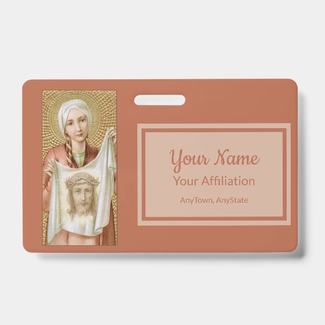 Tarjeta De Identificación Santa Verónica de Jerusalén (JM 60; Style2) (Parte frontal)