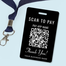 Scan to Pay QR Code Black