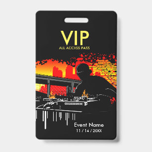 Tarjeta De Identificación Scratching Hits VIP Acceso Total