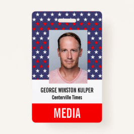 TARJETA DE IDENTIFICACIÓN SEGURIDAD DE EVENTOS ELECTORALES ESPECIALES / BADG