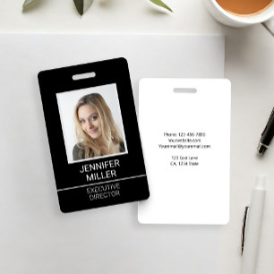 Tarjeta De Identificación Seguridad de ID de foto de empleado personalizada