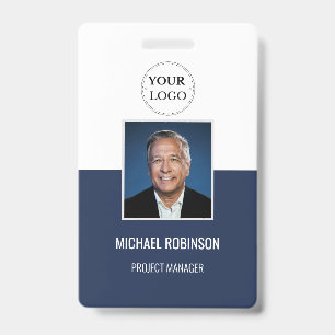 Tarjeta De Identificación Seguridad de identificación de foto de logotipo co