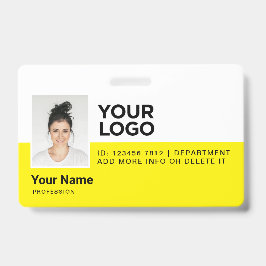 Tarjeta De Identificación Seguridad de identificación de foto moderna de emp