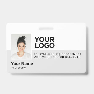 Tarjeta De Identificación Seguridad de Identificación Moderna de Empleado en