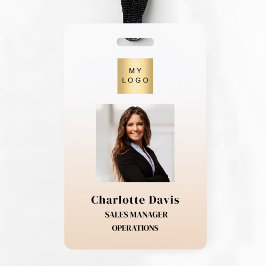 Tarjeta De Identificación Seguridad de la compañía de identificación de foto