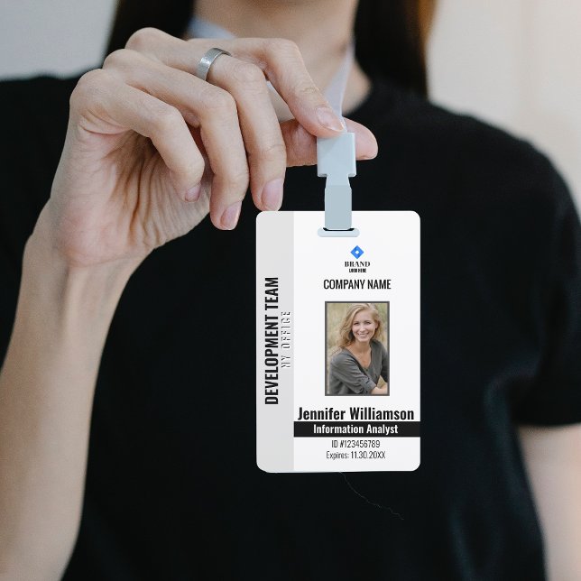 Tarjeta De Identificación Seguridad de la compañía negra Código QR Código de (Subido por el creador)