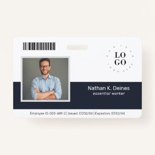 Tarjeta De Identificación Seguridad de la empresa de identificación fotográf