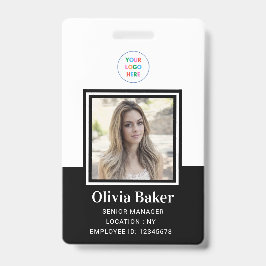 Tarjeta De Identificación Seguridad de los empleados con el logotipo de la C