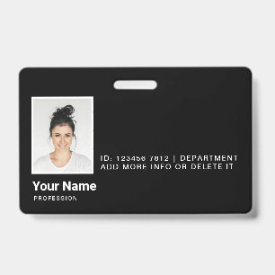 Tarjeta De Identificación Seguridad personalizada de identificación fotográf