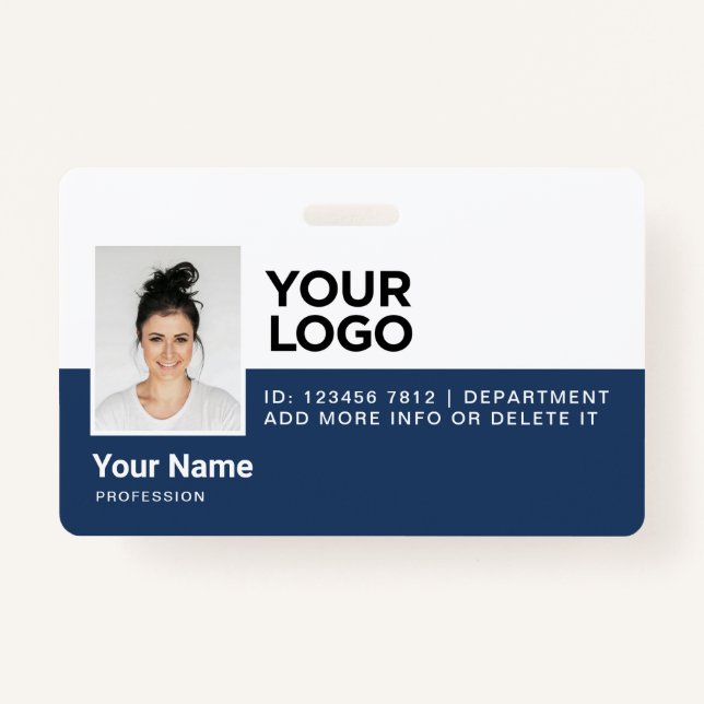 Tarjeta De Identificación Seguridad personalizada de identificación fotográf (Anverso)