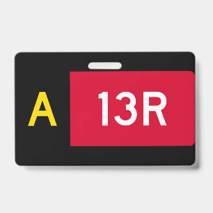 Tarjeta De Identificación señal de punto de espera A13R