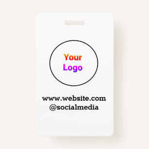 Tarjeta De Identificación Sencillo logo de personalizado minimalista elegant