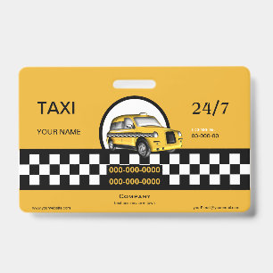 Tarjeta De Identificación Servicio de Taxi
