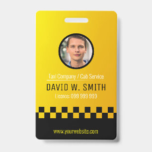 Tarjeta De Identificación Servicio de taxi / Servicio de taxi