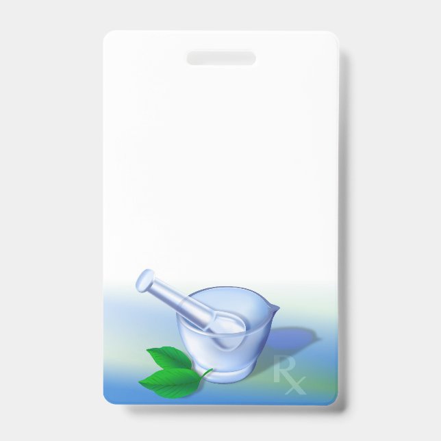 Tarjeta De Identificación Símbolo de farmacia (Front)