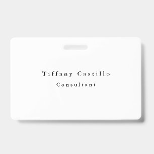 Tarjeta De Identificación Simple, elegante y moderno