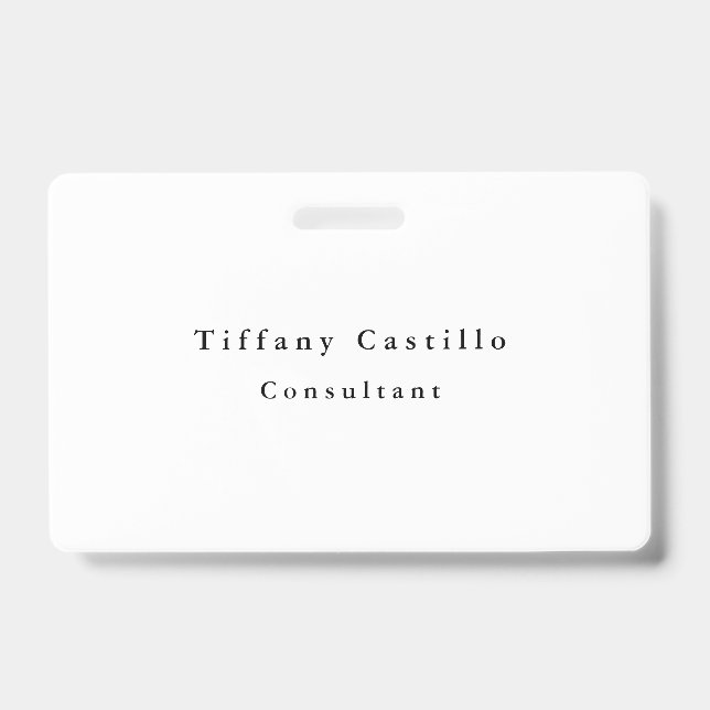Tarjeta De Identificación Simple, elegante y moderno (Parte frontal)