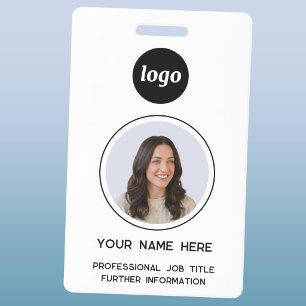 Tarjeta De Identificación Simple etiqueta de identificación con foto