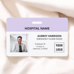 Tarjeta De Identificación Simple ID de foto médica esencial