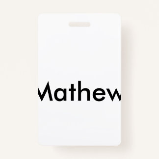 Tarjeta De Identificación simple letra inicial monograma añada su letra de n