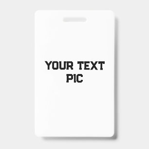 Tarjeta De Identificación simple minimal personalizado agrega tu logo direcc