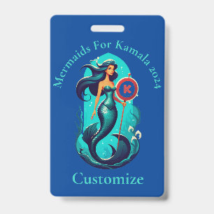 Tarjeta De Identificación Sirenas Para Kamala 2024 Thunder_Cove