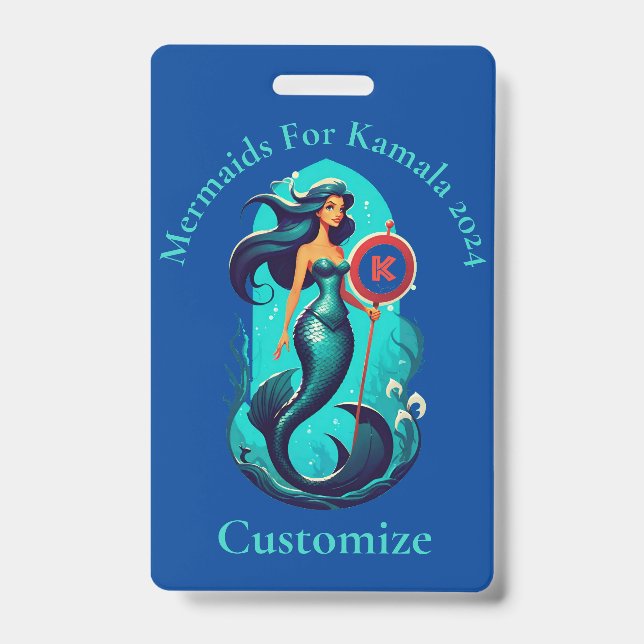 Tarjeta De Identificación Sirenas Para Kamala 2024 Thunder_Cove (Parte frontal)