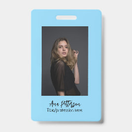 Tarjeta De Identificación sitio web de QR de foto profesional correo electró