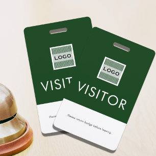 Tarjeta De Identificación Solicitud de devolución de insignia de visitante d