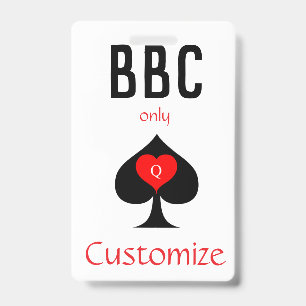 Tarjeta De Identificación Solo BBC Signo de Pala de Cava Thunder_Cove