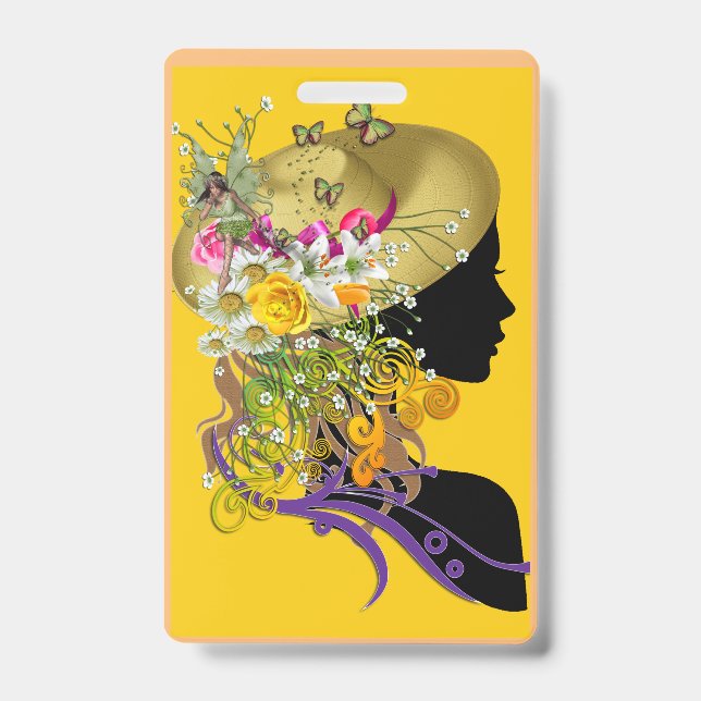Tarjeta De Identificación sombrero ascot. (Parte frontal)