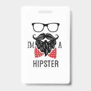 Tarjeta De Identificación Soy Hipster