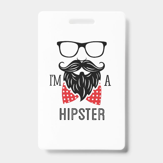 Tarjeta De Identificación Soy Hipster (Front)