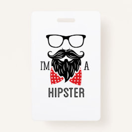 Tarjeta De Identificación Soy Hipster